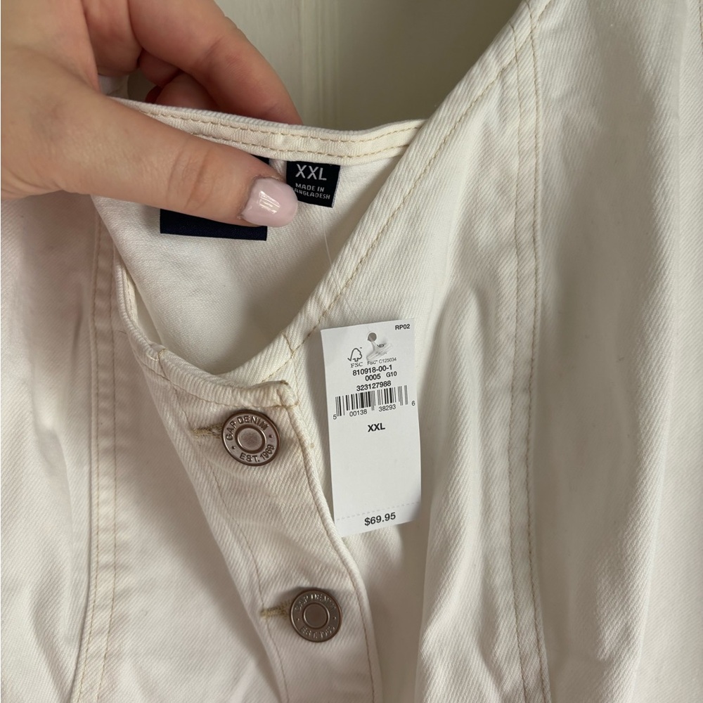NWT denim peplum top - Picture 3 of 4